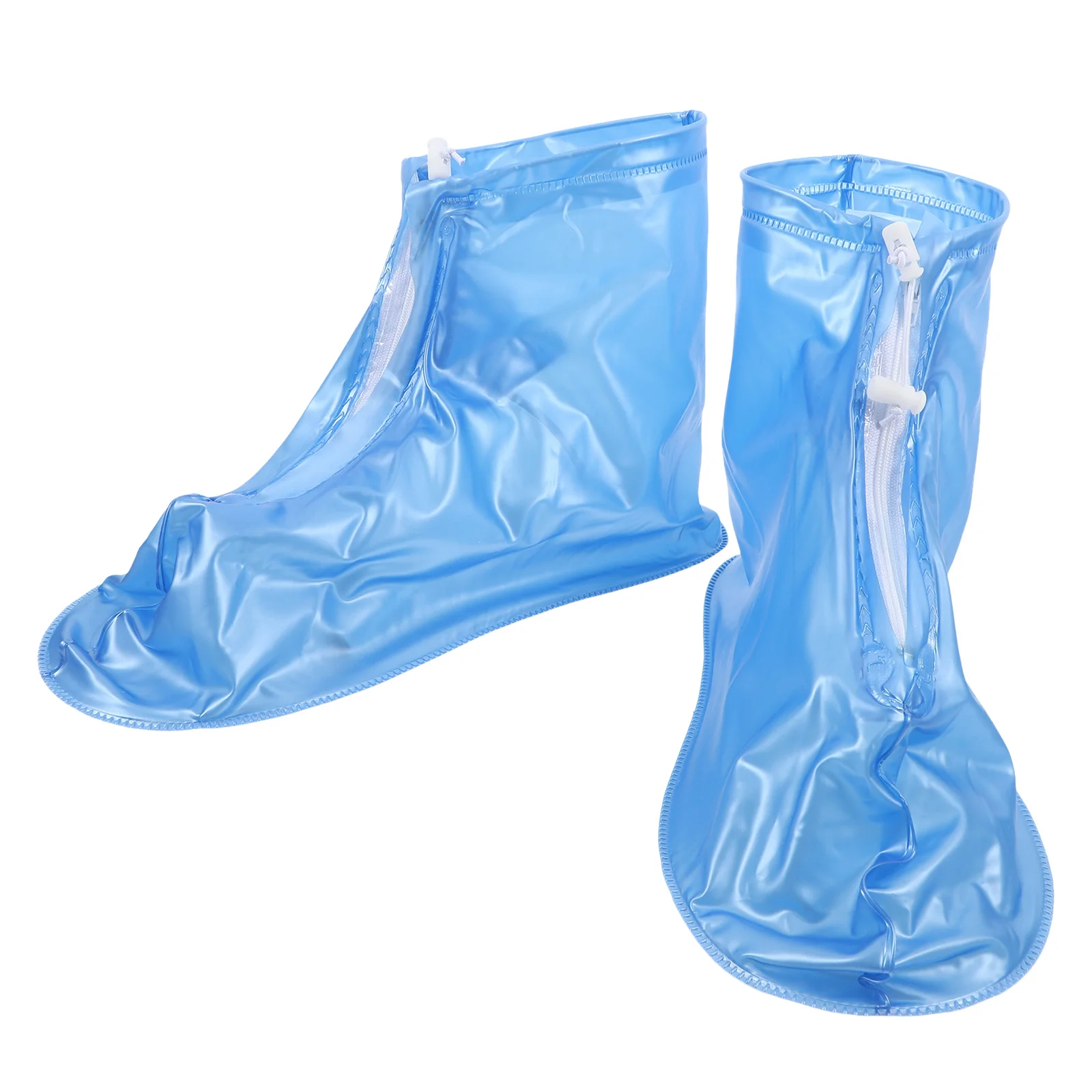 

Waterproof Shoe Covers Non Slip Reusable Rain Boots Silica Gel Thickened Unisex Protective Overshoes Big Size Red Color Outdoor