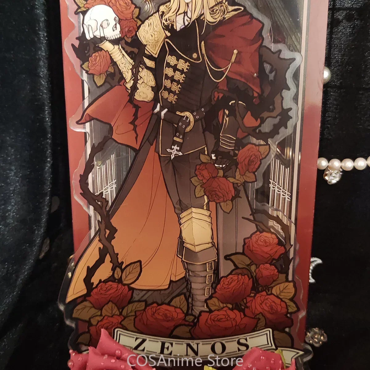 Haurchefant Greystone Zenos y Galvus Solus, figura de acrílico para cosplay de anime, modelo de soporte, adorno de escritorio, insignia, colección, regalo para fans.