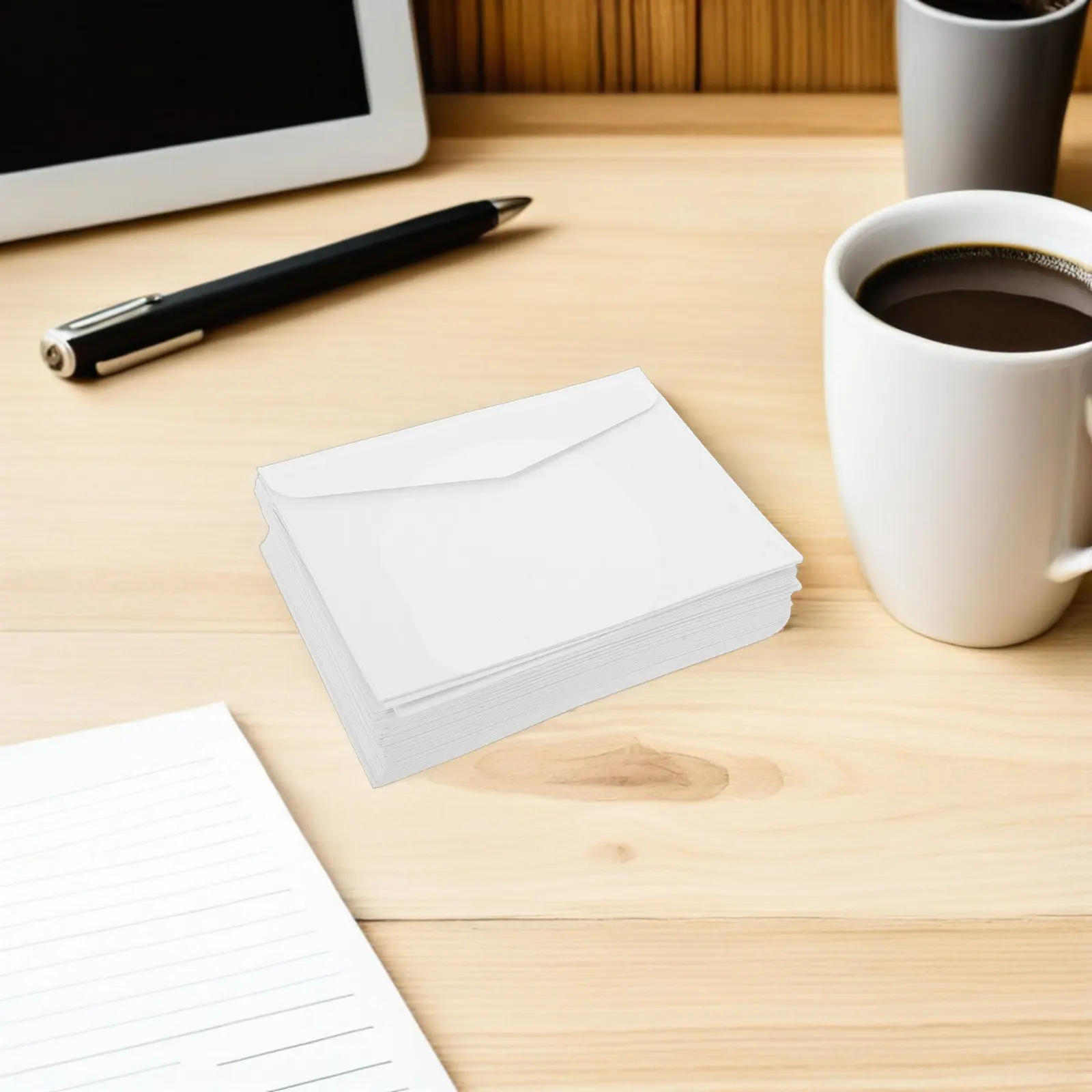 

100pcs Mini White Kraft Envelopes 11.5X8.3Cm Small Paper Envelope For Credit Card Greeting Cards Invitation Storage Craft