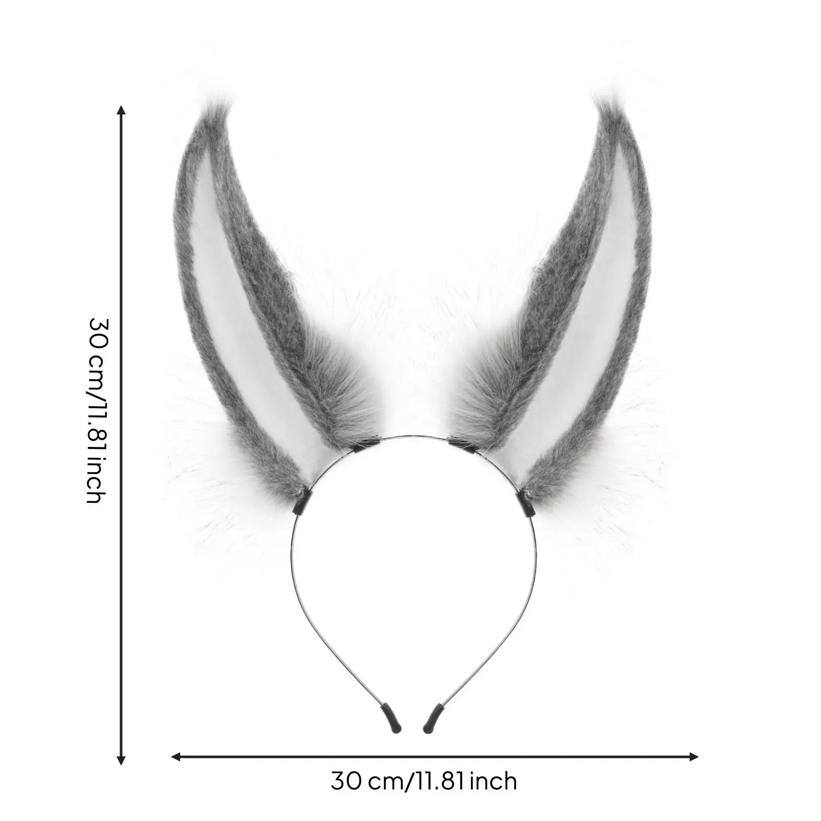 Cute Animal Ear Headband Plush Cosplay Headdress for Girls Women Festive Party Hair Accessory