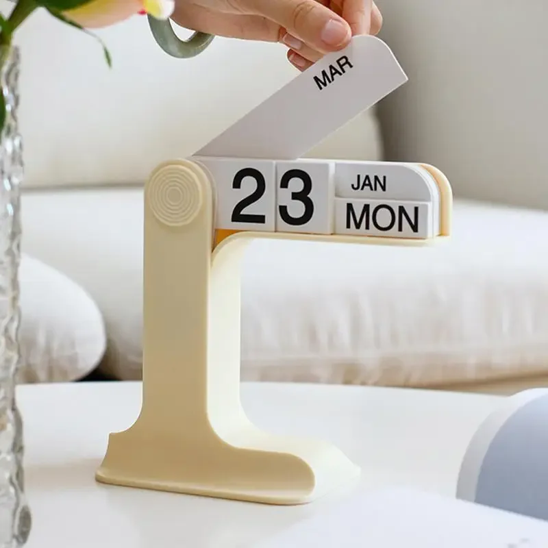 Perpetual Calendar Desk Desk Calendar Desktop Decoration Creative Simple Daily Desk Calendar Desktop Decorative Calendar