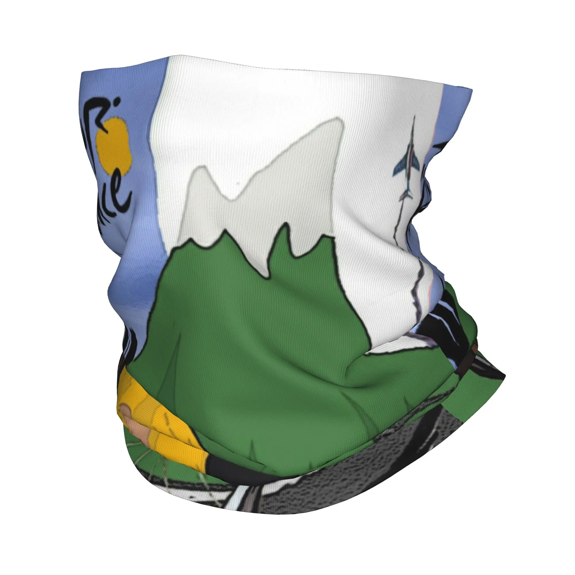 Custom France TDF Tour  Bandana Neck Warmer Men Women Winter Ski Hiking Scarf Gaiter  Face Cover