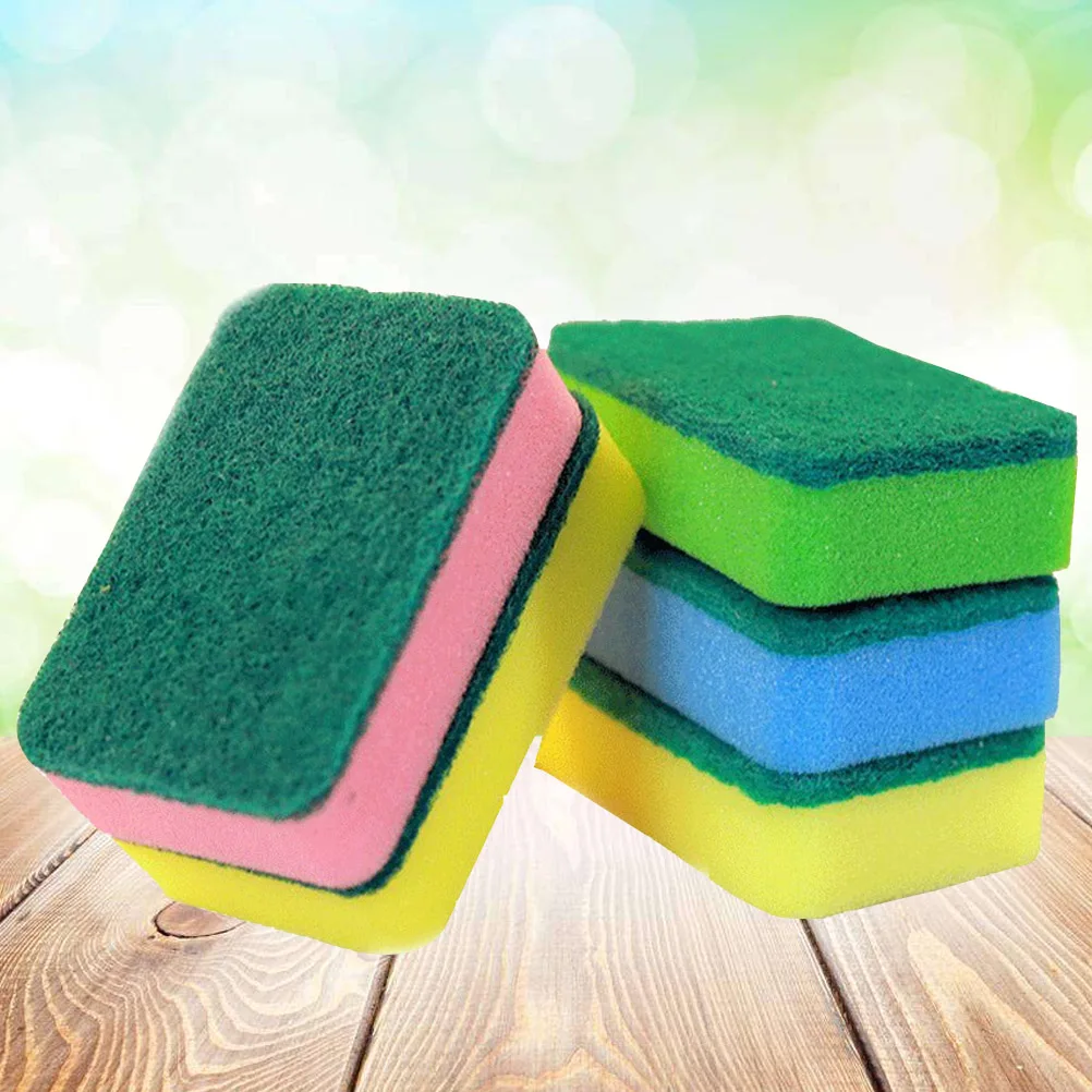 5 قطعة لوحة تجوب إسفنجة تنظيف المطبخ المتينة لغسل الصحون بالوعة صنبور موقد غير خدش متعددة الأغراض فرك الإسفنج