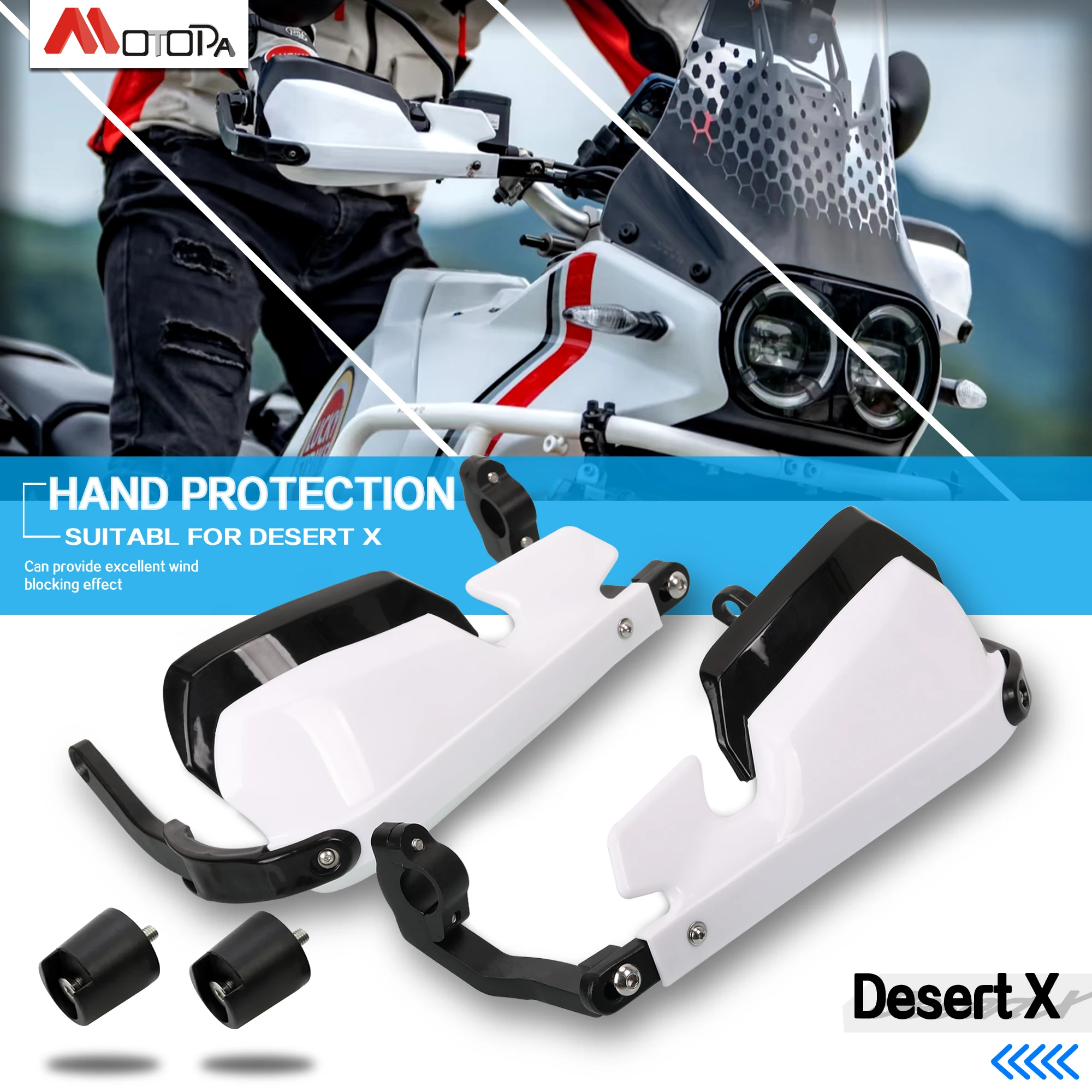 For Ducati Desert X DesertX Desert-X 2022-2024 Motorcycle Hand Guards Lever Protector Handlebar new aluminum alloy Handguard ﻿