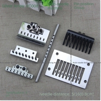 1set 5/16 8-Needle 0.8 Gauge Set Needle Plate Feed Dog Presser Foot Chuck Looper Holder for Siruba Vc008 Multi-needle Machine