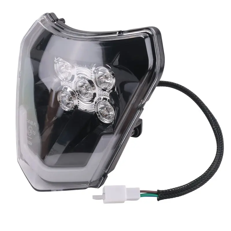 Efficientt-Dirt Bike LED Headlight For Enduro Motorcycle Pit Bike ATV TC FE TE EXC XCW SXF SX 125 250 300 350 450 500 530