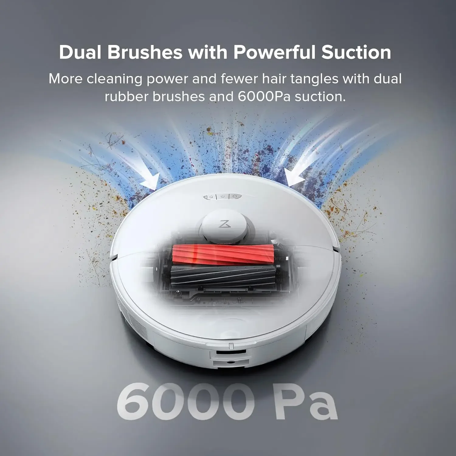 Roborock G20 Robot Vacuum and Mop Auto-Drying Self-Washing Liftable Dual Brush Sonic Mop 6000Pa Suction CN Version