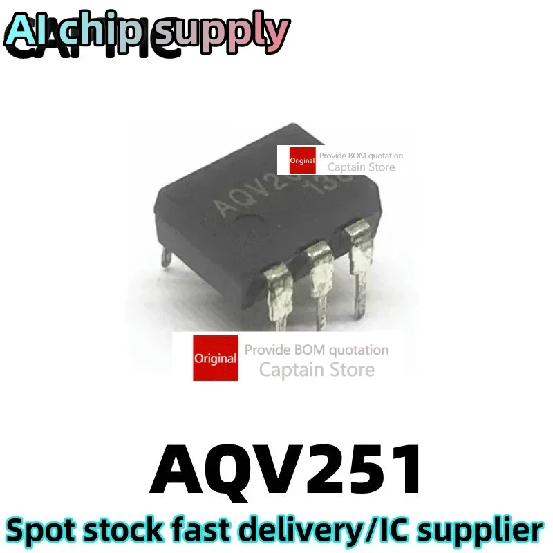 5PCS AQV251 Inline DIP6 Photocoupler Optical Isolator