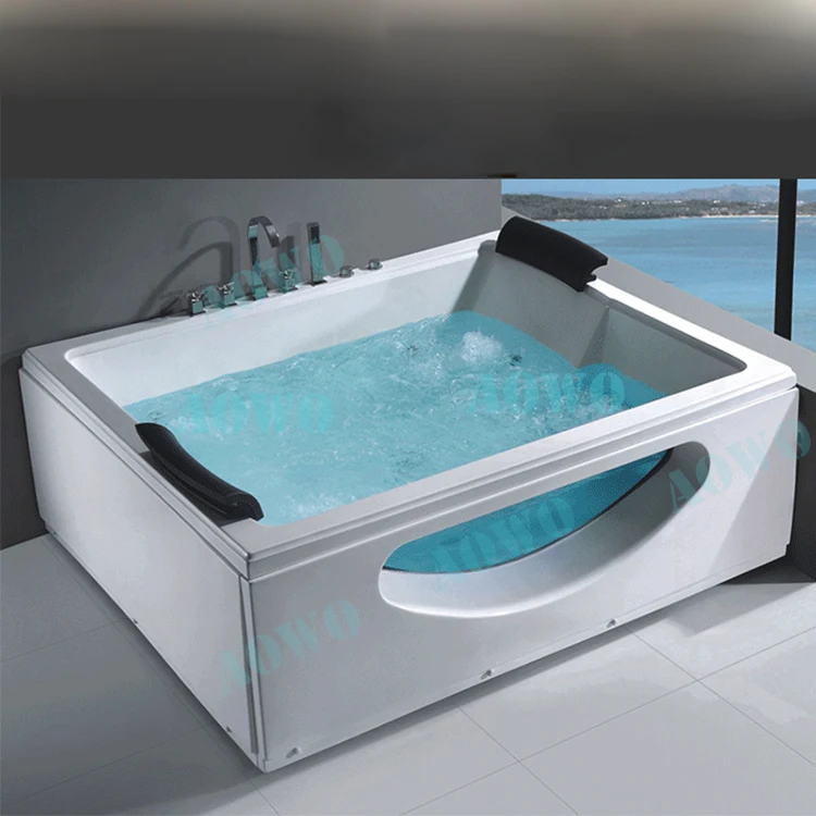 

Large Size 2 Double Yacuzzi Whirlpool Tub Facing Each Other 2 Lounge Bathroom Bathtub Acrylic Baignoire Balneo Hydromassage Bath
