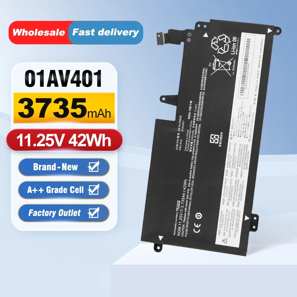 

Аккумулятор для ноутбука ETESBAY 01AV435 для Lenovo ThinkPad 13 S2 1-го поколения 2 13 Chromeboo Series SB10J78998 01AV400 01AV401 01AV402