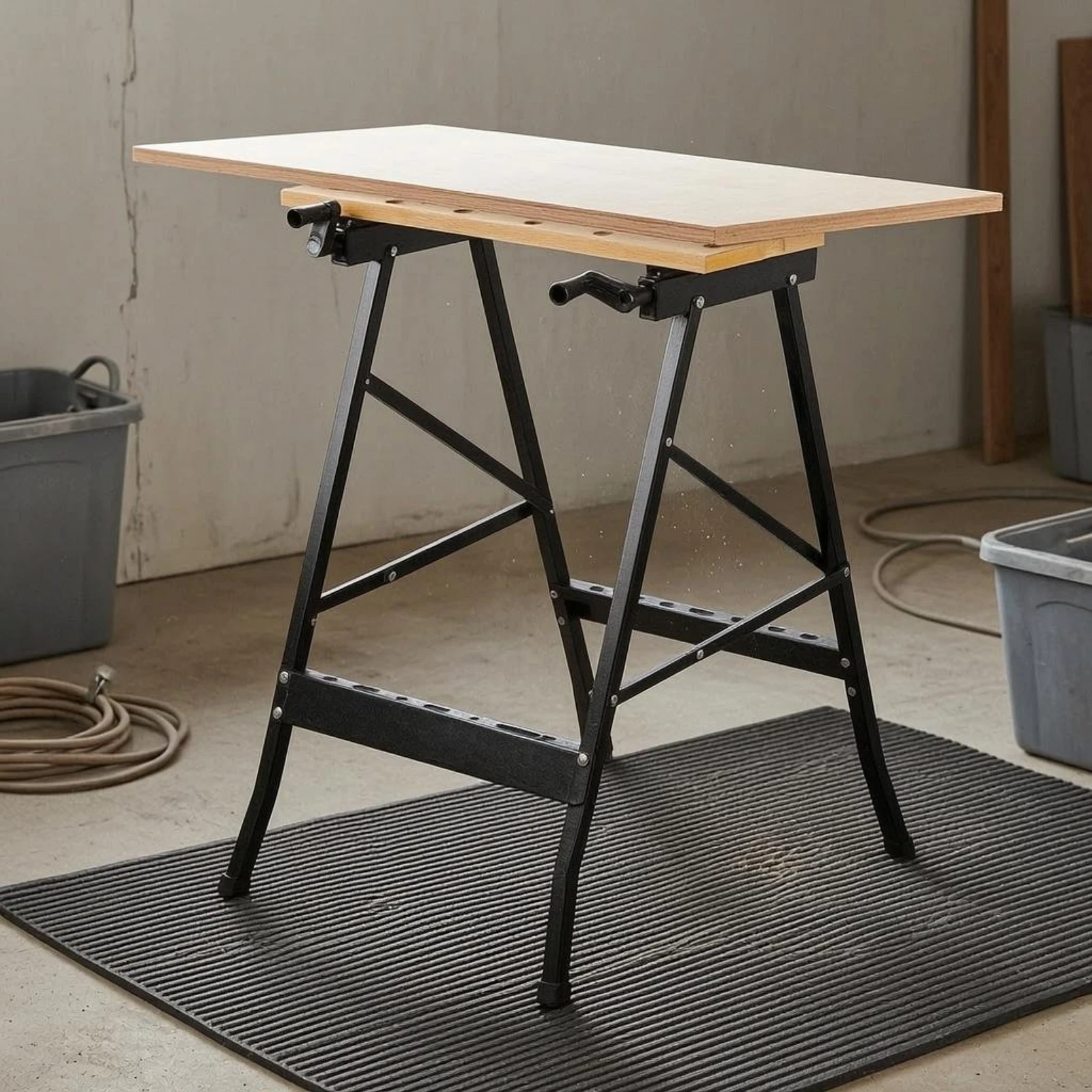 โต๊ะทำงานพับได้ โครงโลหะ โต๊ะท - Workbench Portable Fold บทวิจารณ์และราคา