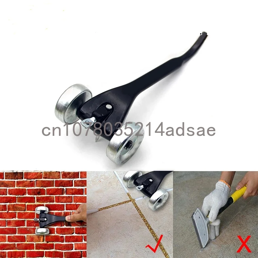 Worker Cast Aluminum Stitcher Portable Tool Wall Durable Accessories Brick Skate Wheel Joint Raker Crack Cleaning Ceramic Tile