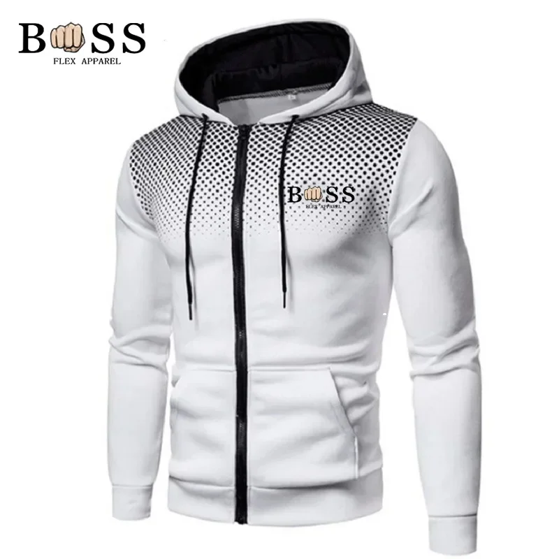 

Men's Hoodie Sweatshirts Men's Fashion Casual Zip Up Hoodie Pullover Top 2024 Spring Sweatshirt Men's Jogging Sportswear