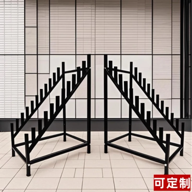

display stand Vertical floor-to-ceiling multi-functionahelf Stone rock slab display stand Tile shelf