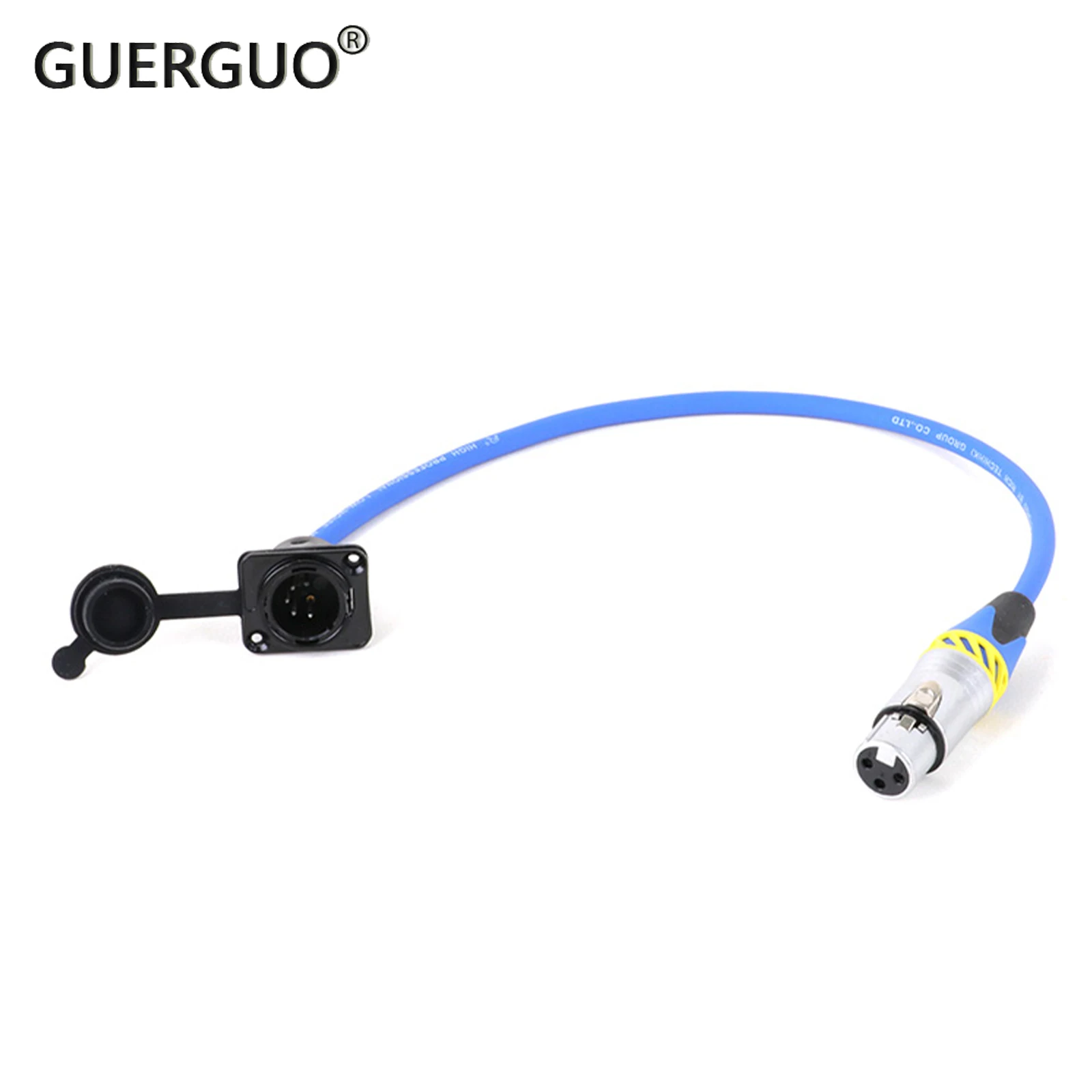 

XLR Adapter 3Pin Female Connector to 5Pin D-Type Male Panel Mount Adaptor Audio Colorful Cable for Microphone Mixer 0.3M-15M