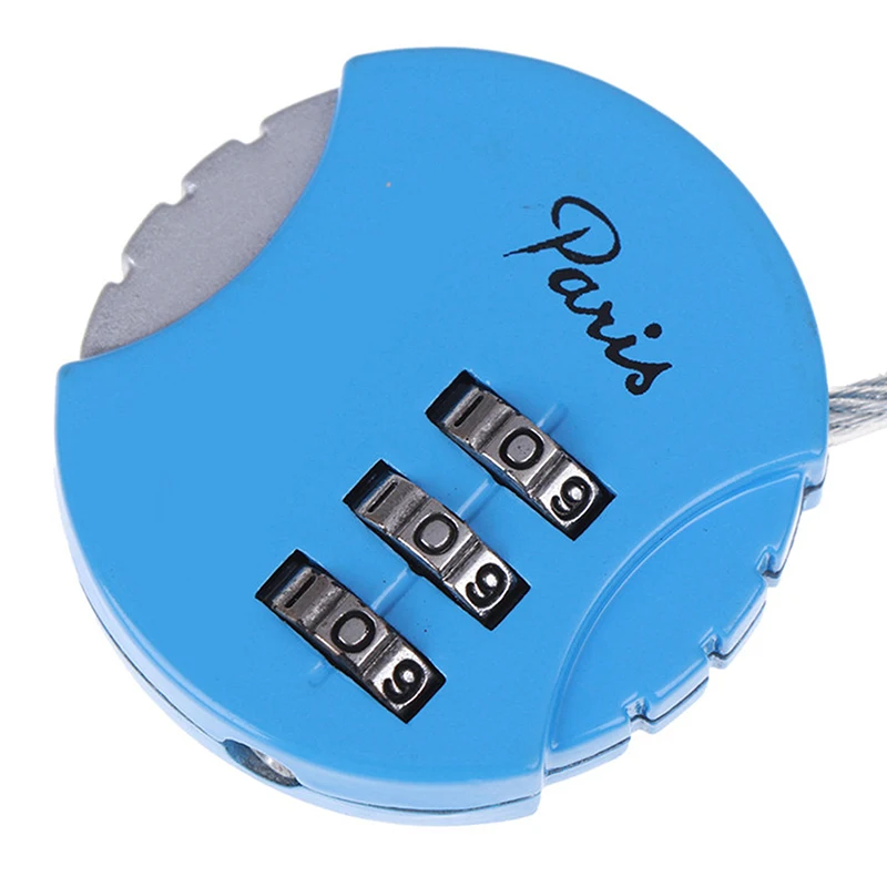 1PC 3 Dial Digit Password Combination Padlock Suitcase Luggage Metal Code Lock Mini Coded Keyed Anti-Theft Locks