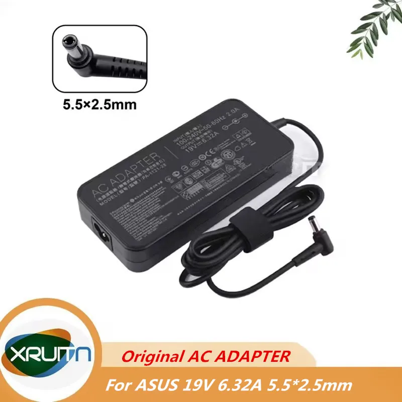 

Оригинальное зарядное устройство для ноутбука 19 В, 6,32 А, 5,5*2,5 мм, 120 Вт, адаптер переменного тока для Asus PA-1121-28 ADP-120RH N750 N500 G50 N53S FX50J