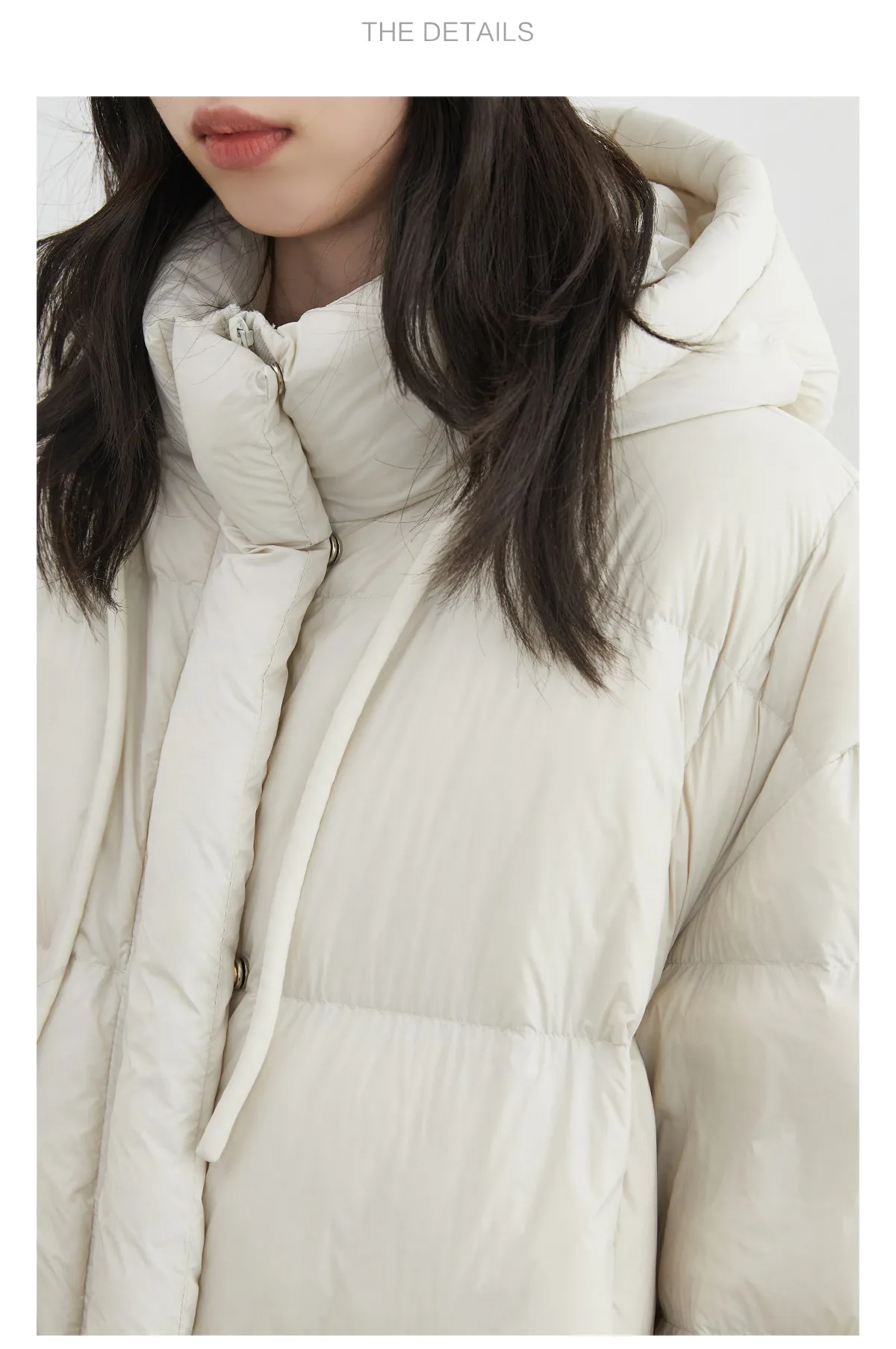 CHIC VEN New Women Down Jacket Solid Loose Casual Hooded Ladies Down Jacket for Woman 90 White Duck Down Coat Autumn Winter 2025