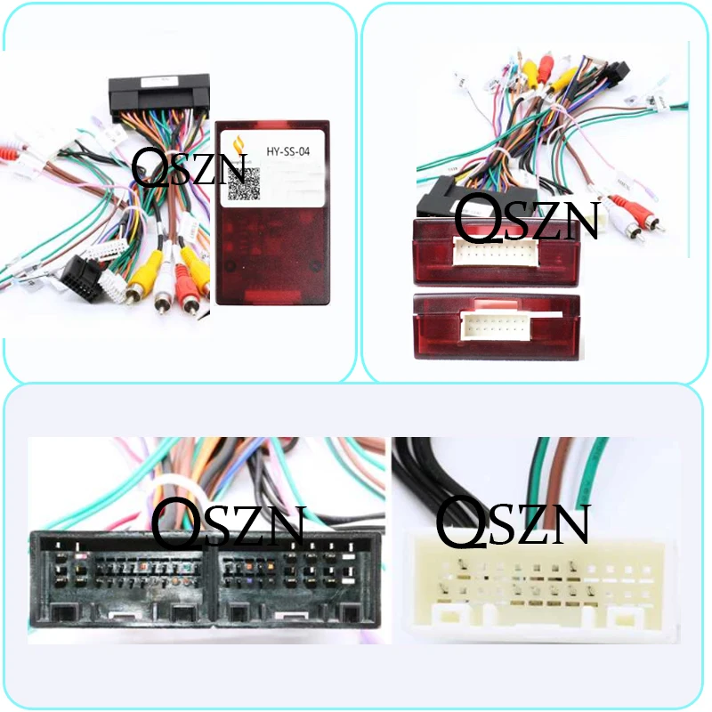 

android Canbus box HY-SS-04 Adaptor for hyundai santa fe 2014 Wirng Harness Cable Car radio