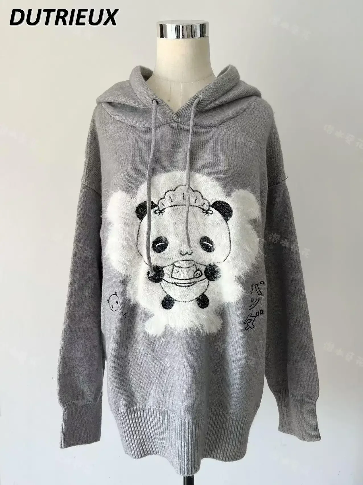 

Original Pullover Sweaters for Women Sweet and Cute Fashion New Japanese Style Mid-length Knitted Sweater Autumn and Winter