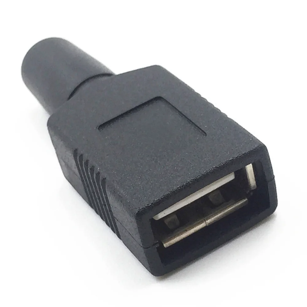 تيار مستمر 3.5 × 1.1 أنثى جاك إلى USB 2.0 أنثى جاك تيار مستمر قابس طاقة موصل محول الكمبيوتر المحمول 3.5*1.1 مللي متر أسود اللون