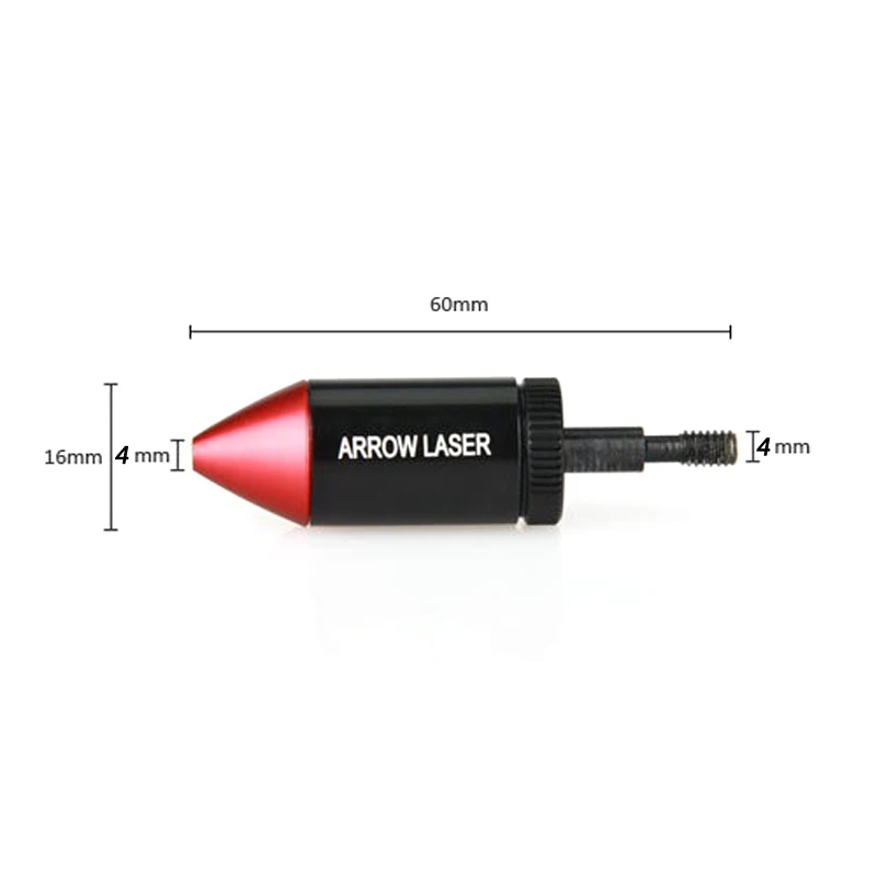 Archry Arrow Red Laser Bore Sight Collimator Red Dot Laser Sight Arrow Shape Laser Target Tool for Hunting Compoundbow Crossbow