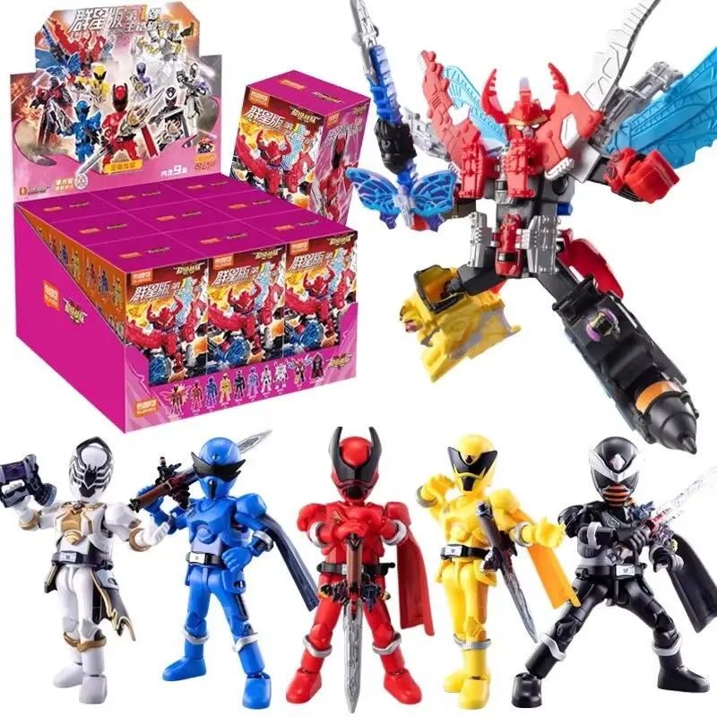 BLOKEES Super Star Edition, modelo de ensamblaje de bloques de construcción, juguetes de regalo de cumpleaños para niños, muñeca de acción, caja ciega, estatuilla decorativa