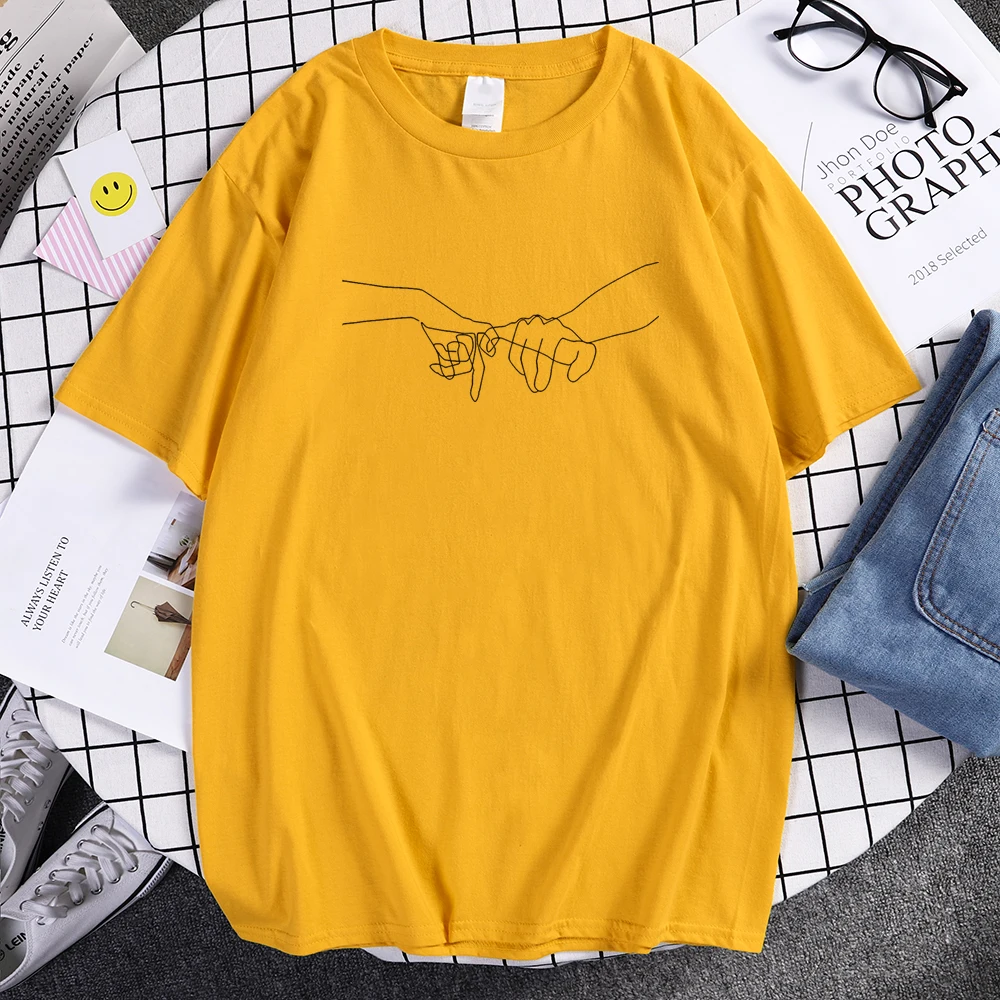 Shake Hands Simple Printing Man Tshirt Summer Comfortable T-Shirt Oversized Breathable Clothing Fashion Vintage T Shirts Men'S