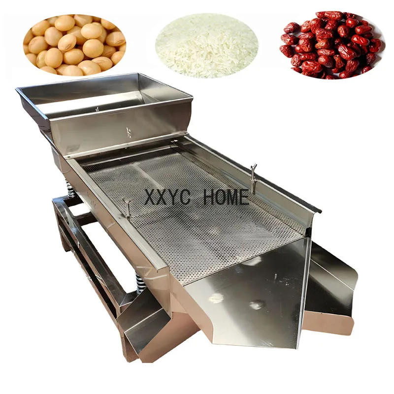 Food sieve machin Double sieve 30*80cm vibrating electric screen electrostatic Large granular material packing machine