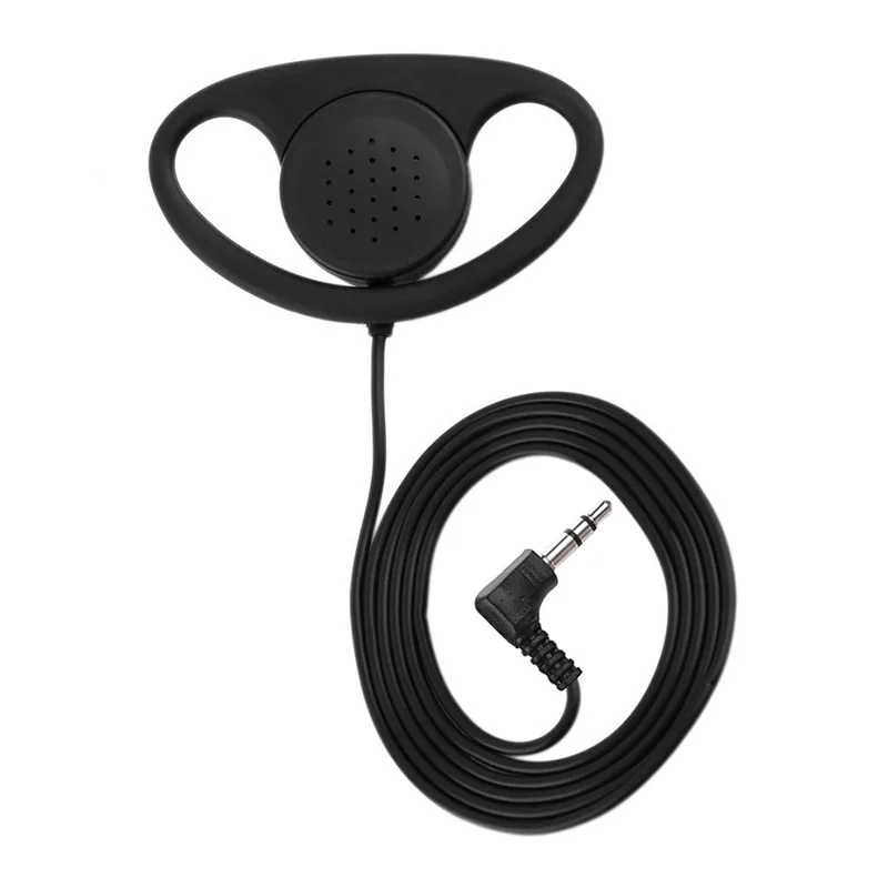 Soft Ear Hook Earpiece 3.5mm Plug Single Side Headset Headphone for Walkie Talkie/Two Way Radio In Ear Stereo Wired Earphone