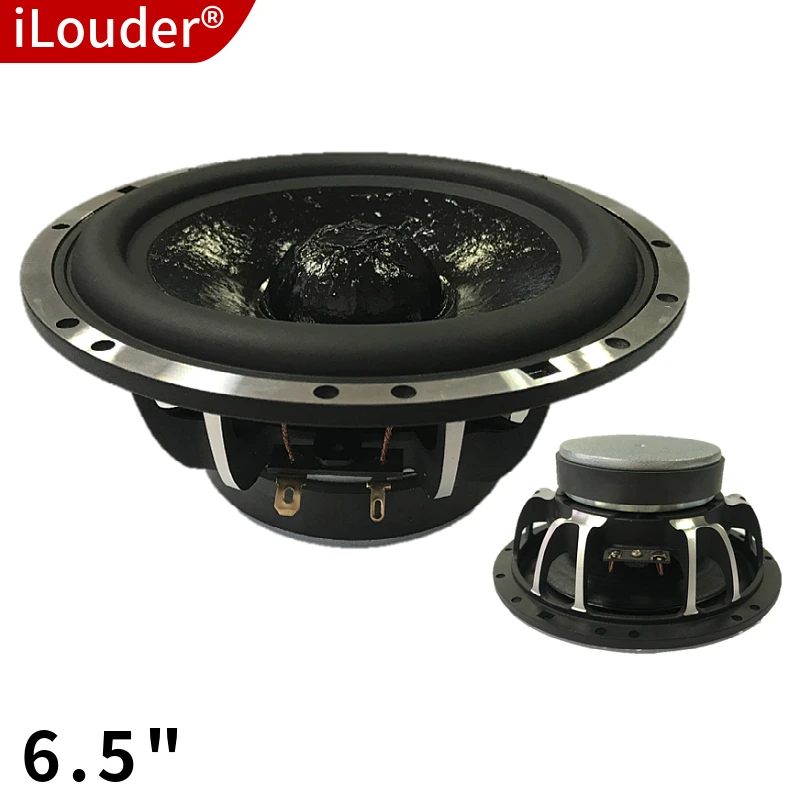 Aluminum frame 6.5Inch Fiberglass cone RMS 30W 25-core 100-magnet 89DB Audio Bass Horn Woofer Speaker for Car 4ohm/8ohm Optional