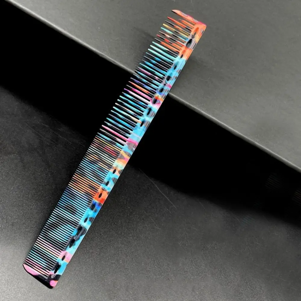 

DIY пластиковая расческа для стрижки волос, цветная профессиональная профессиональная парикмахерская расческа, жесткая прочная расческа для тонкой стрижки, салон