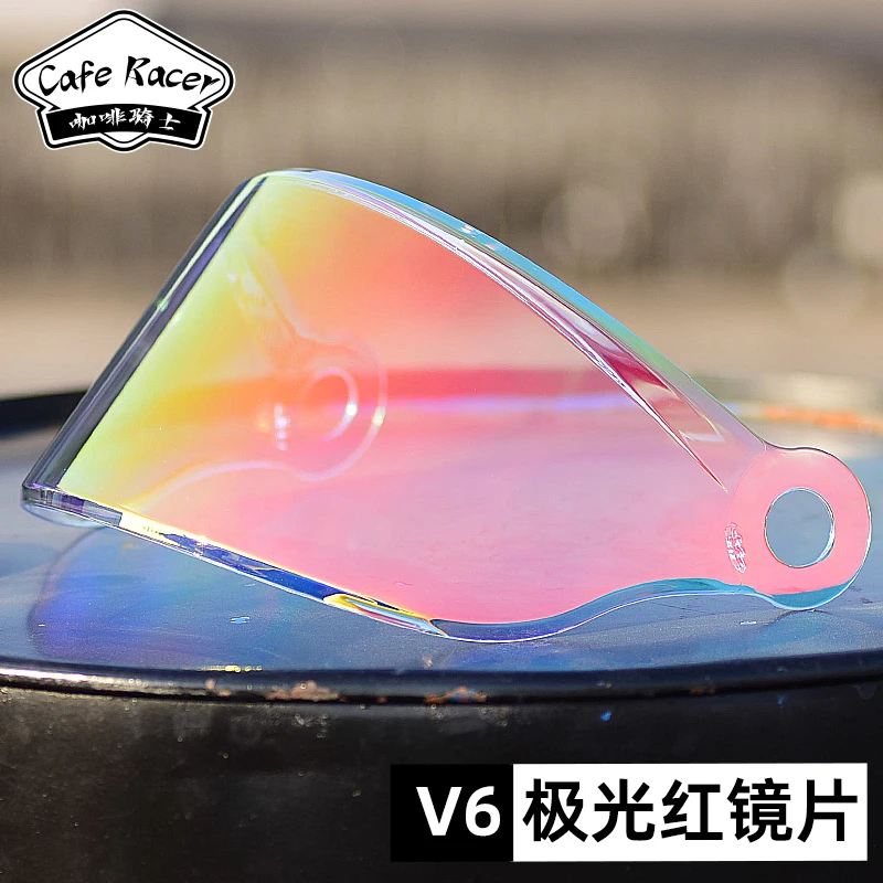 

For Coffee Knight Helmet Original Lens V6 Series FASEED High Definition Anti Fog Bubble Mirror Parts Cafe Racer Visors