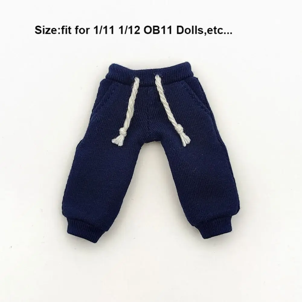 موضة دمية السراويل جيب طويل 8 ألوان الترفيه حبل الملابس ملابس دمى اكسسوارات عادية دمية بنطلون رياضي #6