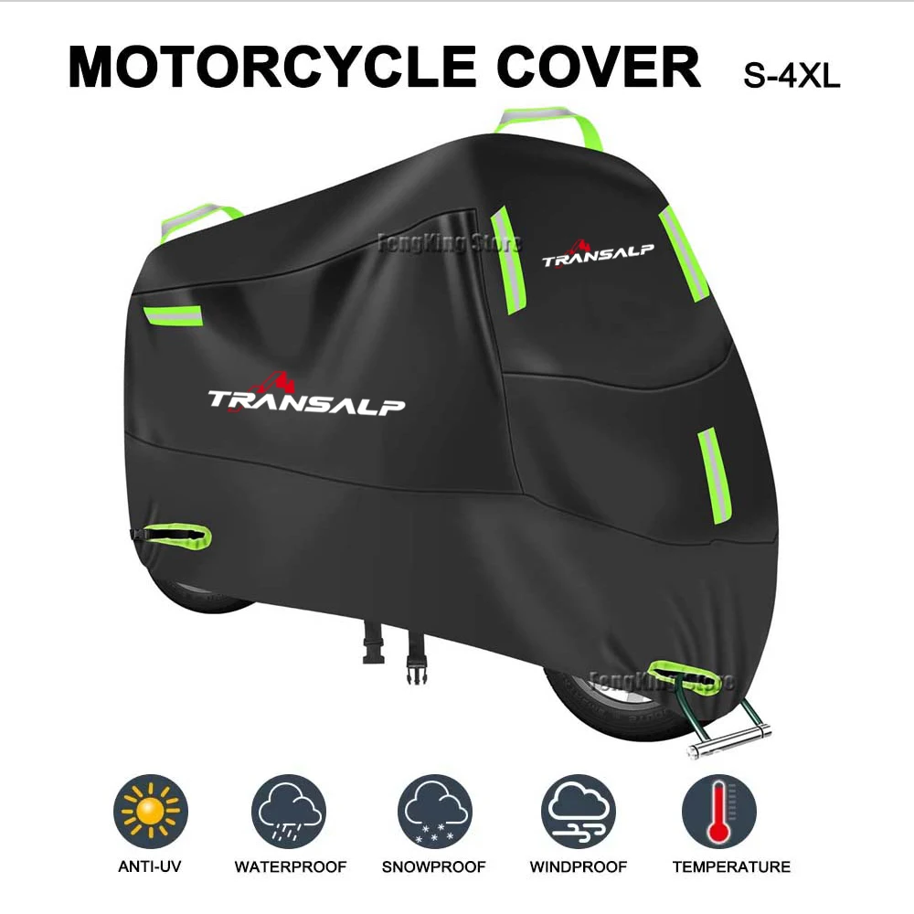 

For Honda XL750 TRANSALP 750 Motorcycle Cover UV Protective Dustproof Snowproof Outdoors Rain Waterproof Cover