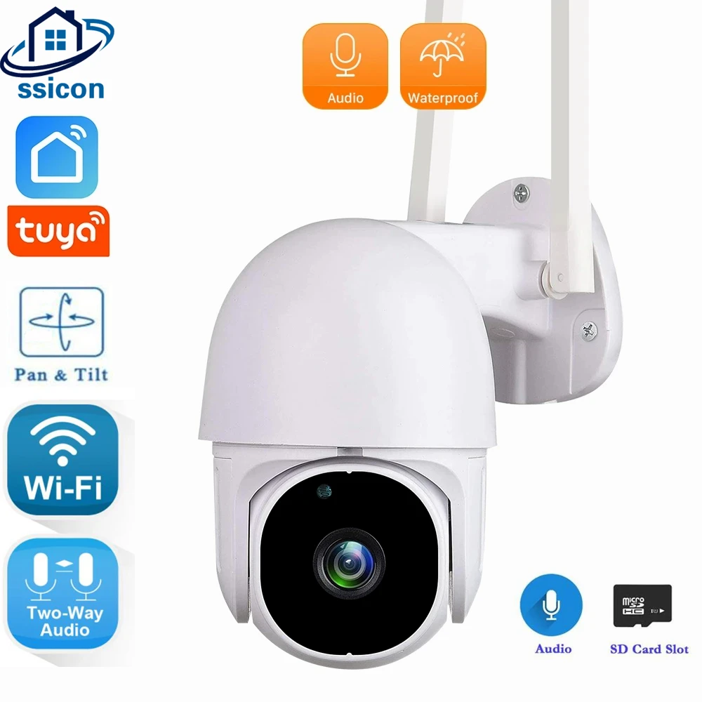 

4MP Tuya Outdoor Security WIFI IP Camera Auto Tracking Two Ways Audio Speed Dome Waterproof Wireless CCTV Camera