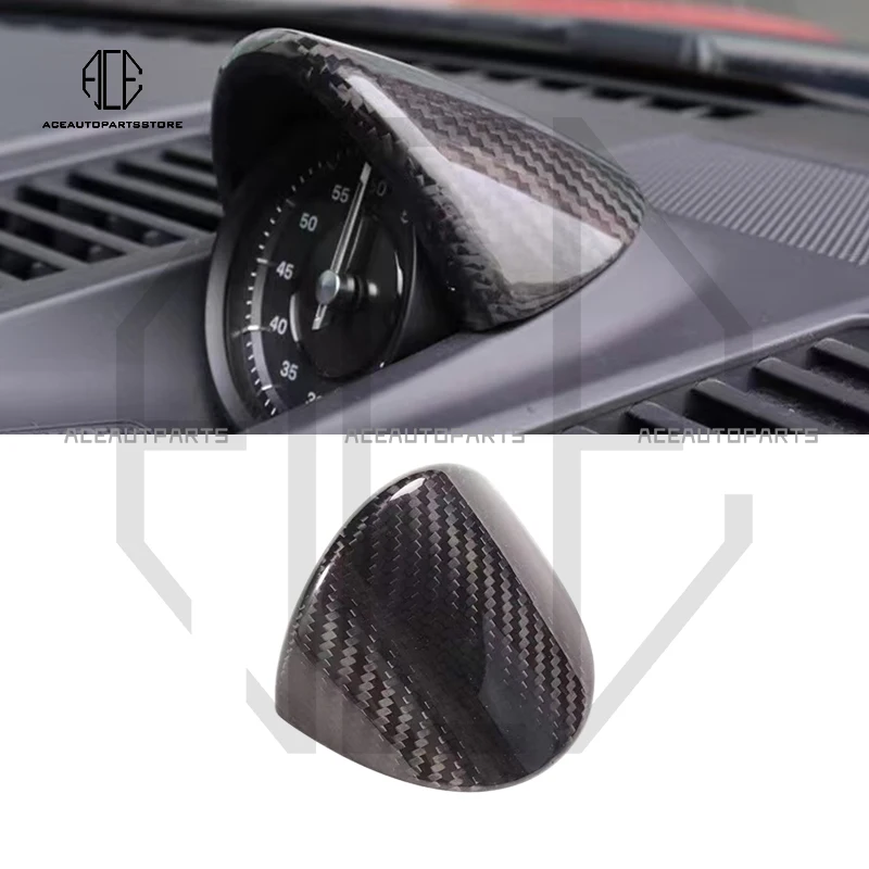 For Porsche 911 992 2019-2023 Car Other Interior Parts Dry Carbon Fiber Stopwatch Cover Paste Install