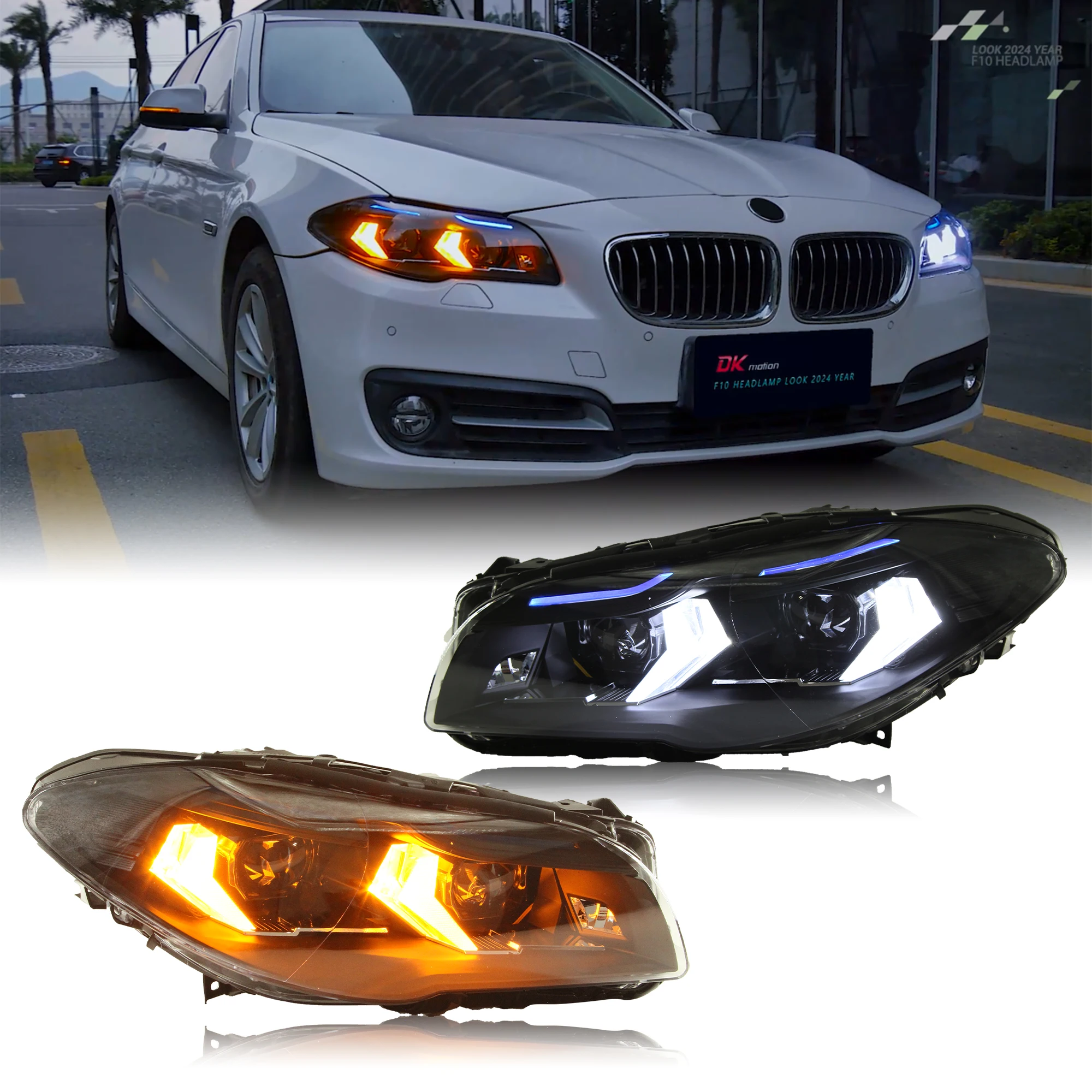 

Modified LED Headlight Headlamp For BMW 5 Series F10 F11 F18 M5 520i 525i 528i 535i 550i 2011-2016
