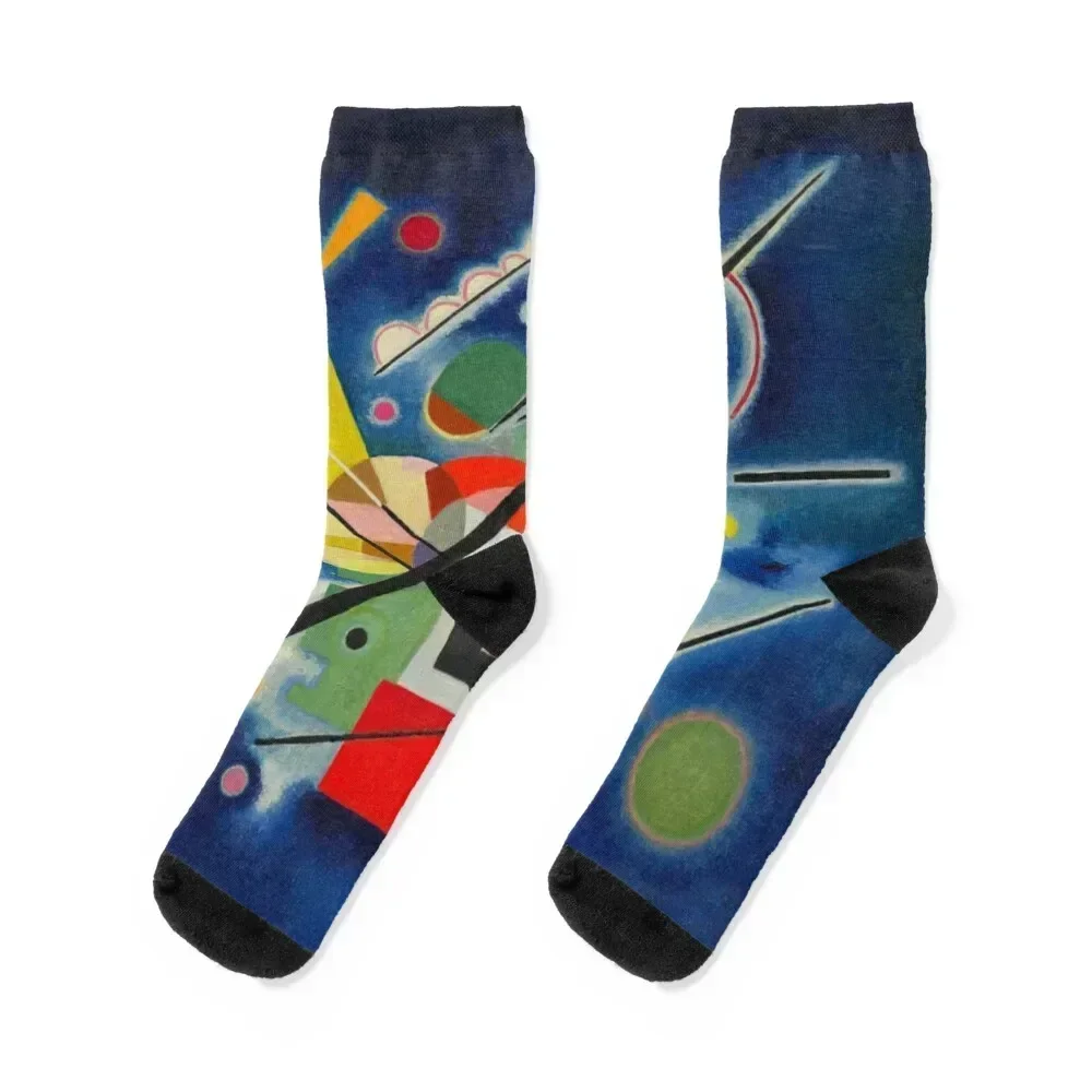 

Wassily kandinsky blue art Socks Non-slip funny sock Hiking boots with print Mens Socks Women's