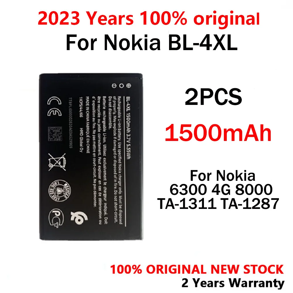 1 Stuks 2 Stuks BL-4XL Bl4xl Bl 4xl 1500Mah Batterij Voor Nokia 6300 4G 8000 Ta-1311 Ta-1287 Hoge Kwaliteit Batterijen