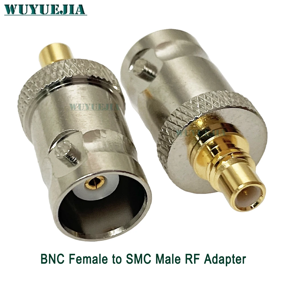 2 قطعة/الوحدة RF محول SMC ذكر التوصيل إلى Q9 BNC أنثى جاك RF موصل محوري 50ohm النحاس المستخدمة في تطبيقات RF والميكروويف