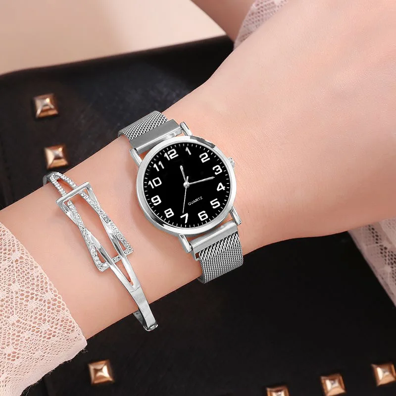 ساعة كوارتز كلاسيكية أنيقة للسيدات للتنقل والاستخدام المكتبي، ساعة بسيطة وأنيقة للطالبات والنساء العاملات #5
