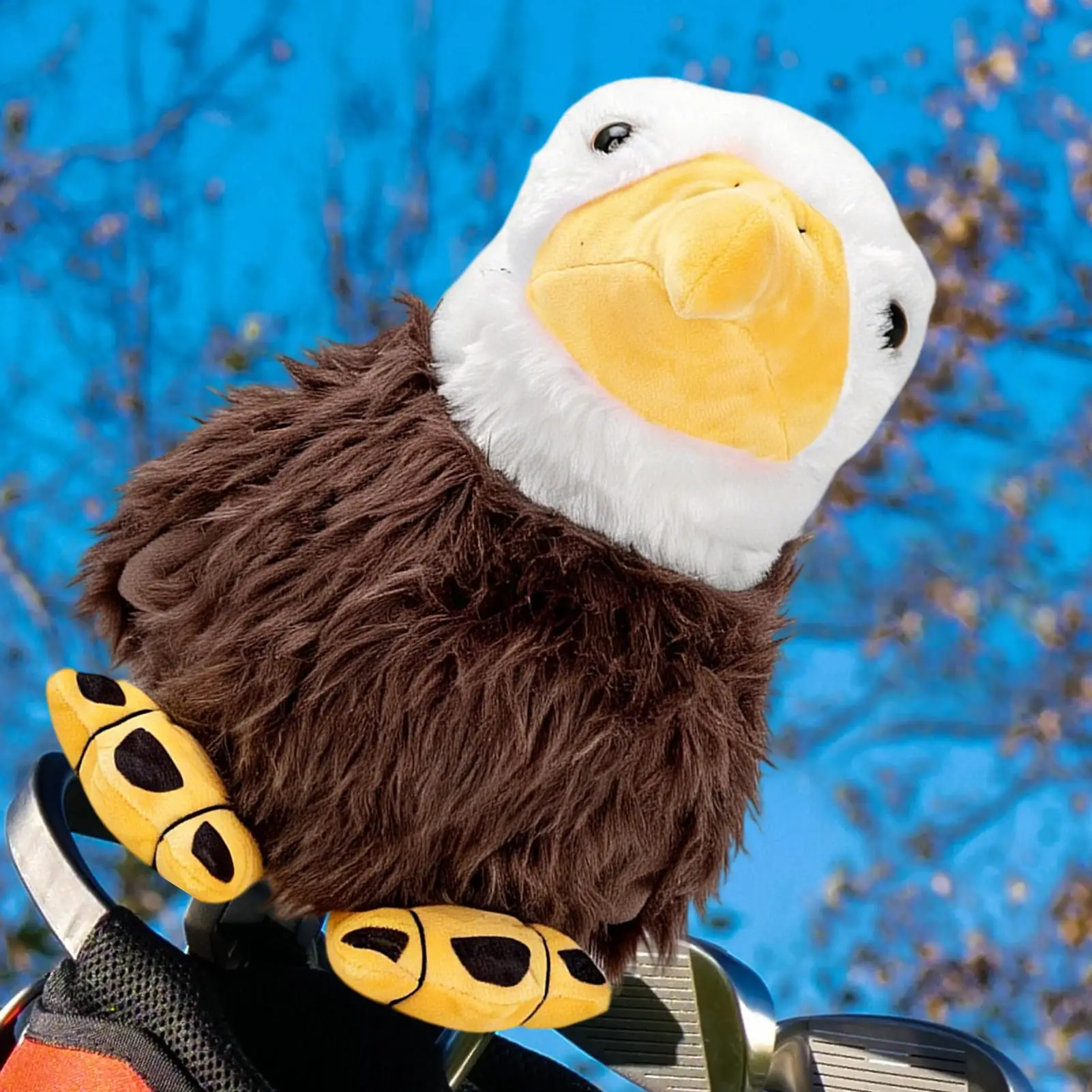 أغطية رأس نادي الجولف إكسسوارات رياضية لطيفة من القطيفة أغطية رأس لسائقي الجولف البقرة للغابات الممر مطرقة القيادة في الهواء الطلق