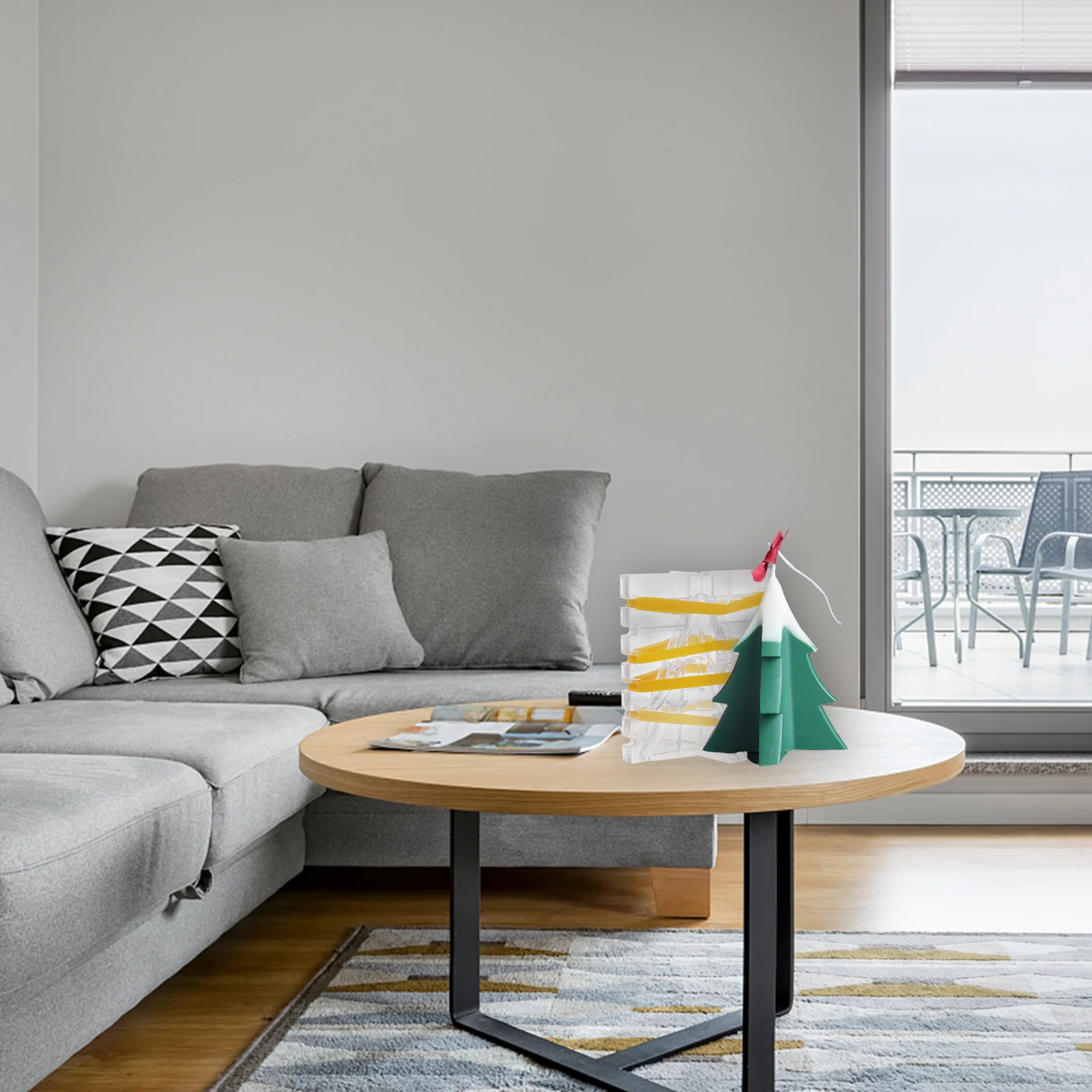 

Christmas Tree Mold Plastic Handmade DIY Simple Crystal Mold Easy Clean Non-Stick Mould for Creative Gifts