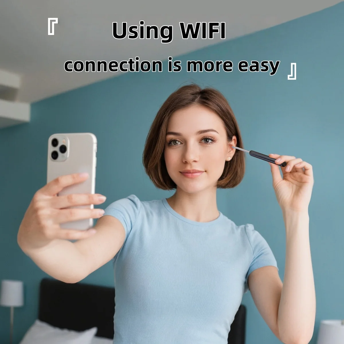 أداة إزالة شمع الأذن لإزالة شمع الأذن، منظف قناة الأذن مع كاميرا 1080 بكسل، كاميرا الأذن لنظام iOS وAndroid