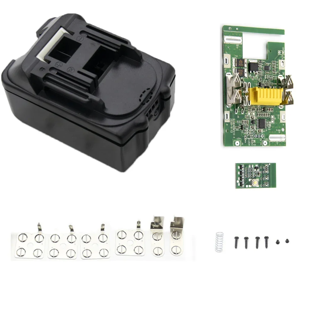 Caja de batería de litio BL1850 para Makita, indicador de batería LED de 18v, Kit de repuesto Bsm, Pcb Power, inalámbrico, BL1860