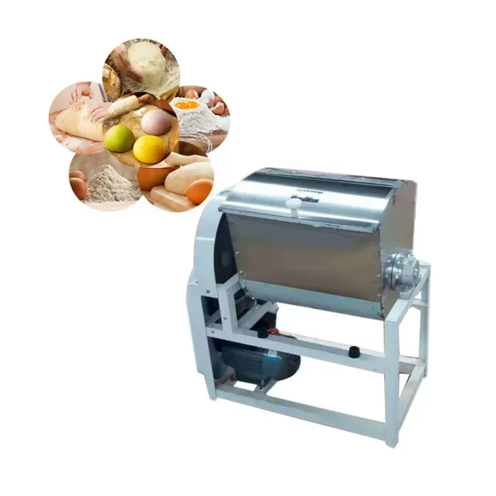 Large capacity horizontal dough mixer pizza cake bread dough mixing machines dough making maker flour mixer machine for bakery