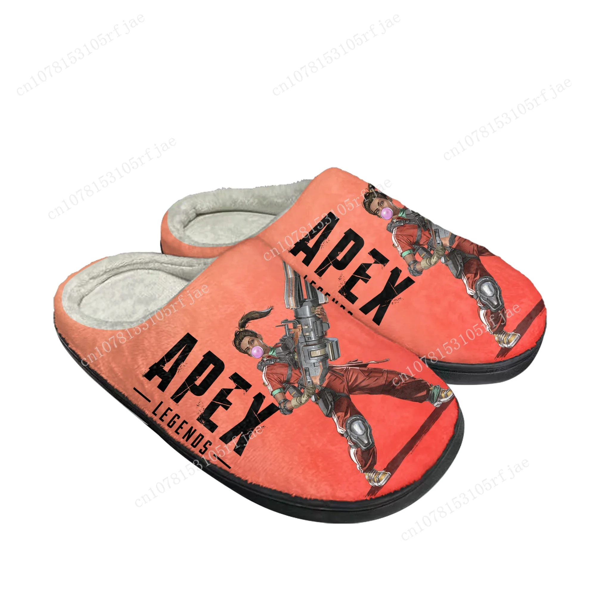 

Apex Legends Rampart Home Cotton Slippers Hot Cartoon Game Mens Womens Plush Bedroom Casual Keep Warm Shoes Tailor Made Slipper