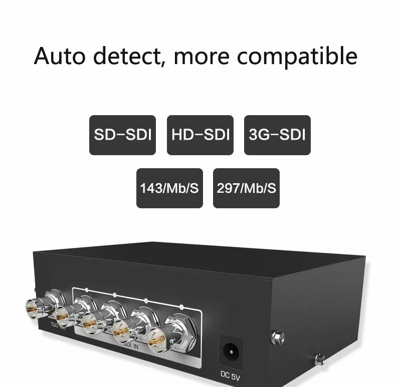 MT-VIKI 4 Ports SDI Switch Video Camera Selector IR Remote Controller SD/HD/3G-SDI Compatible 1080P High Resolution  MT-SD401