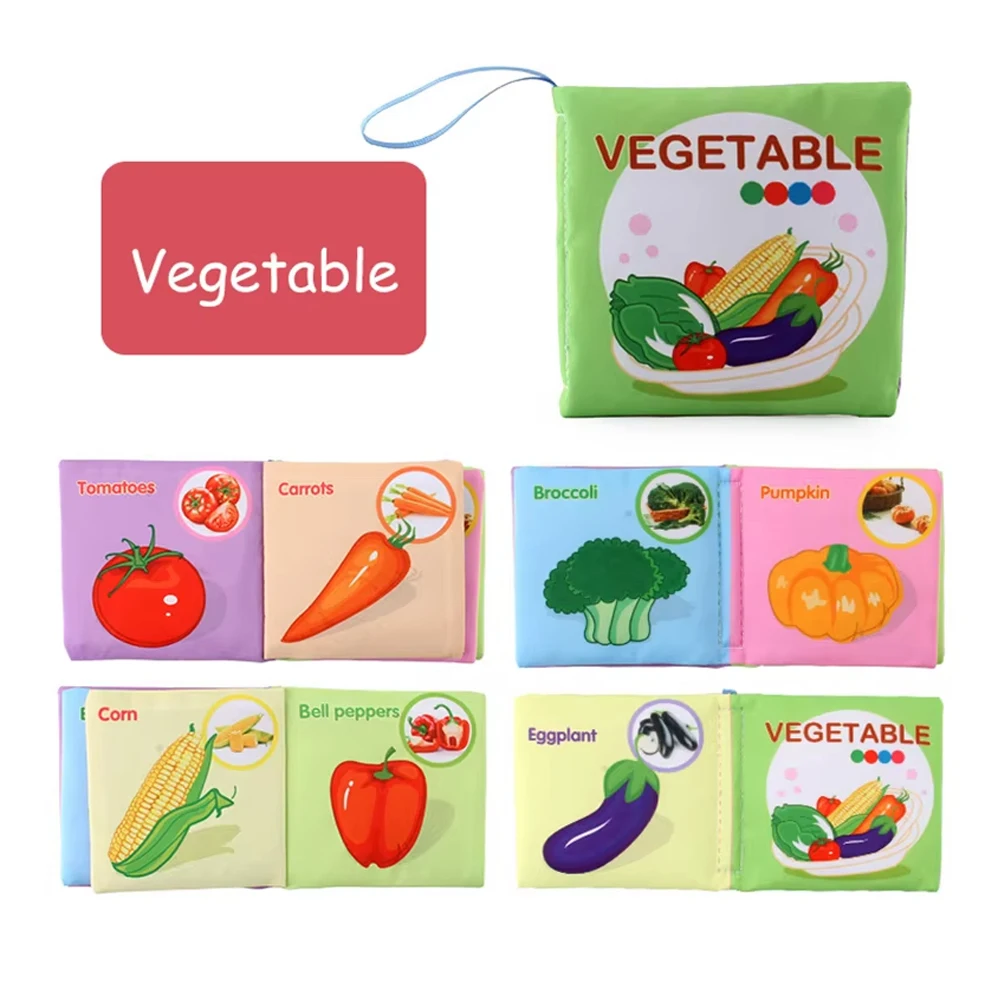 Waschbares Baby-Stoffbuch-Set - BPA-freie Knister-Sensorikspielzeuge mit Beißringen & Mehrstrukturierten Seiten für 0-12 Monate alte Säuglinge – Detail 8